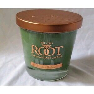 Root Candle Winter Balsam Poured in the USA Green 6.3 oz NEW Christmas Cabin